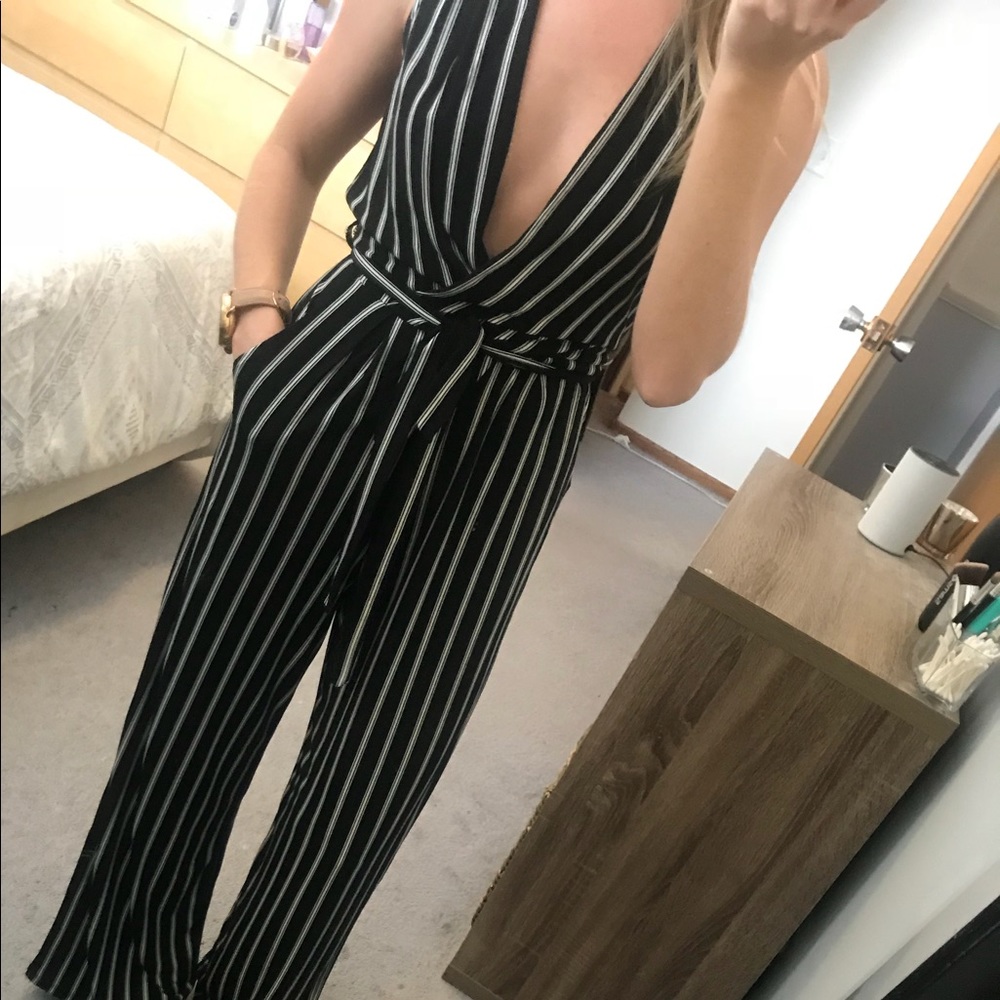 Striped Jumpsuit